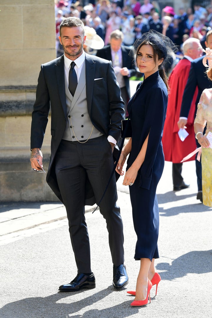 Victoria Beckham Looks Positively Overjoyed To Be At The Royal Wedding ...