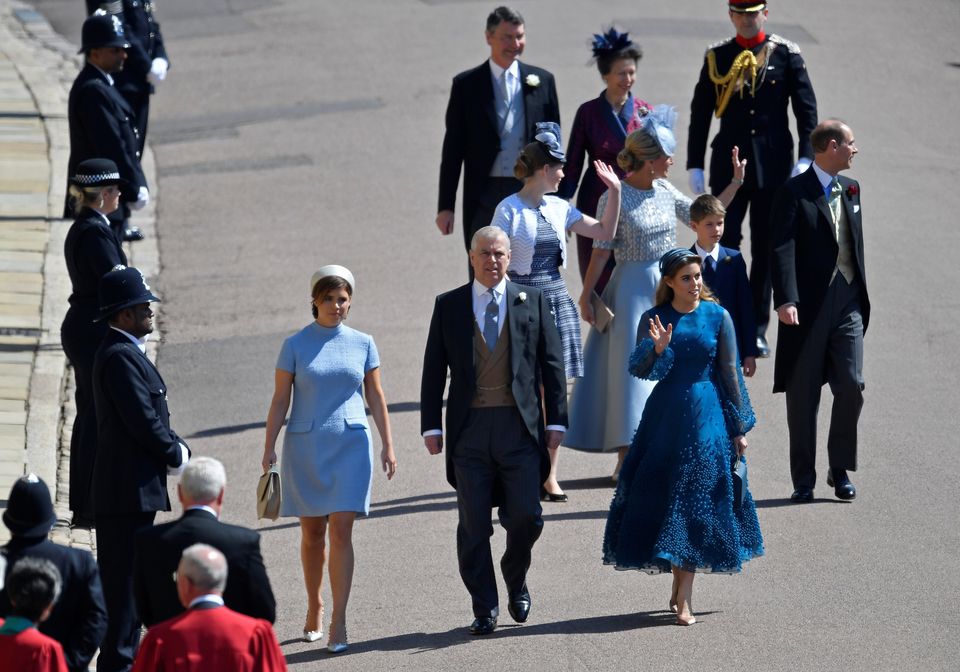 Prince Andrew with his daughters Princess Eugenie and Beatrice 