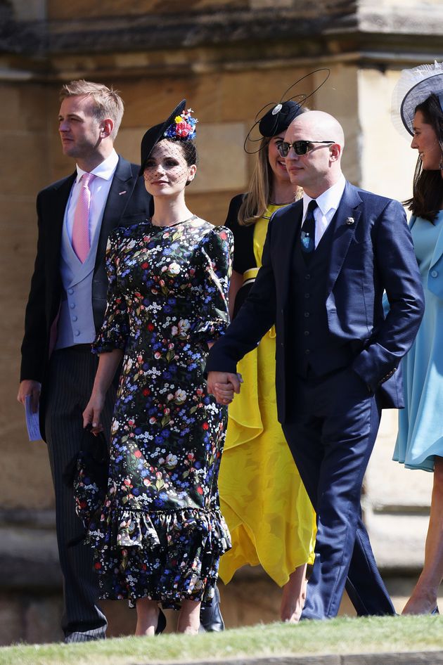 Charlotte Riley and a newly-bald Tom Hardy