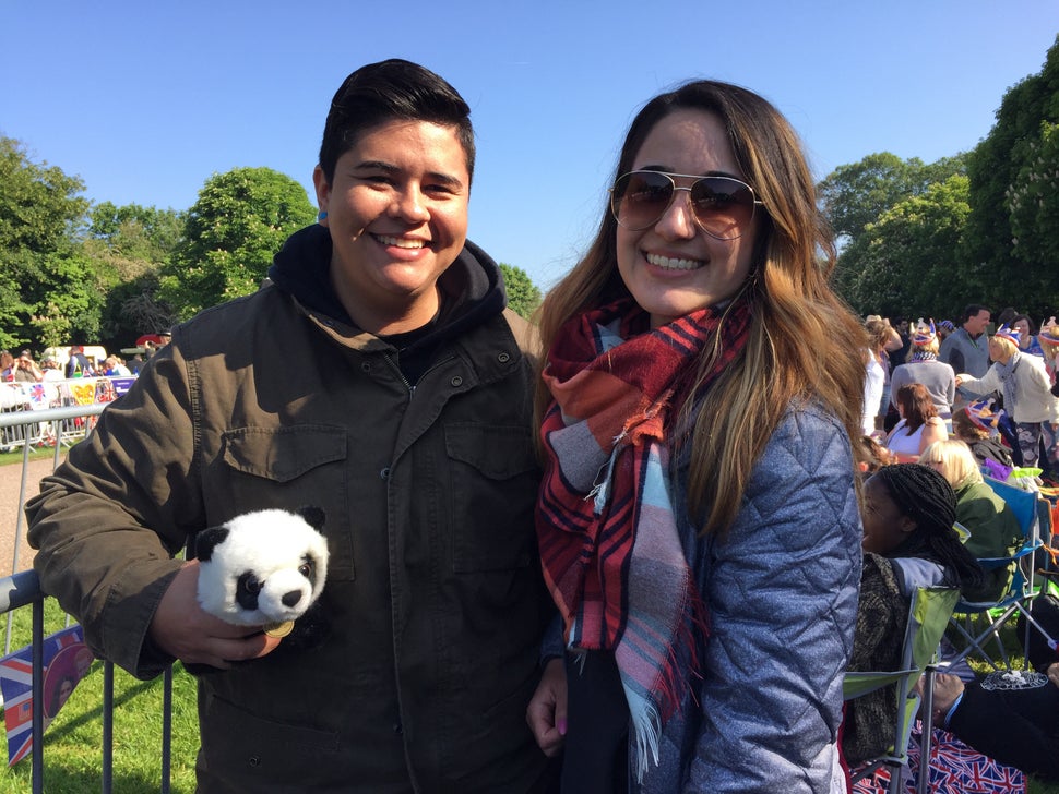 Zoe Lane and Monica Barajas travelled to Windsor from LA