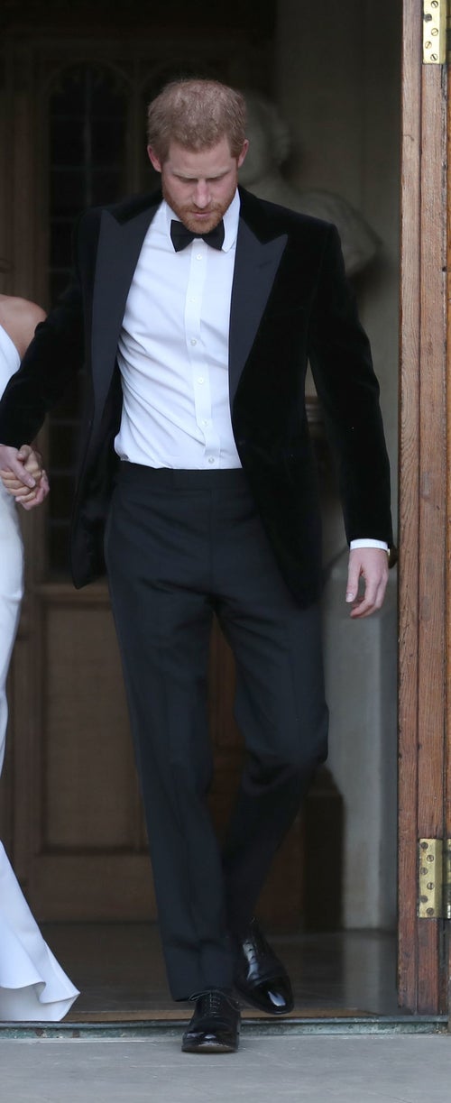 sachin and babi light blue dress See Meghan Markle's Second Wedding Dress for Evening Reception