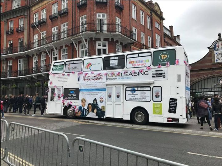 The Ark Project's 10-sleeper bus was seized by police in Windsor ahead of Saturday's Royal wedding