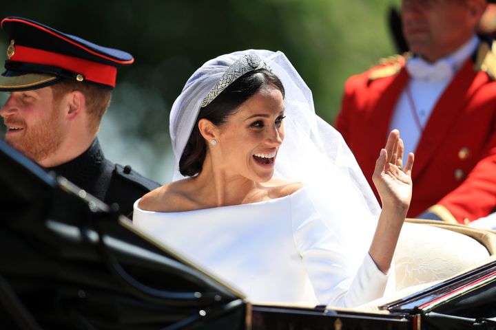 Meghan Markle's wedding dress featured a boat neck - a cut that is loved for its subtlety.