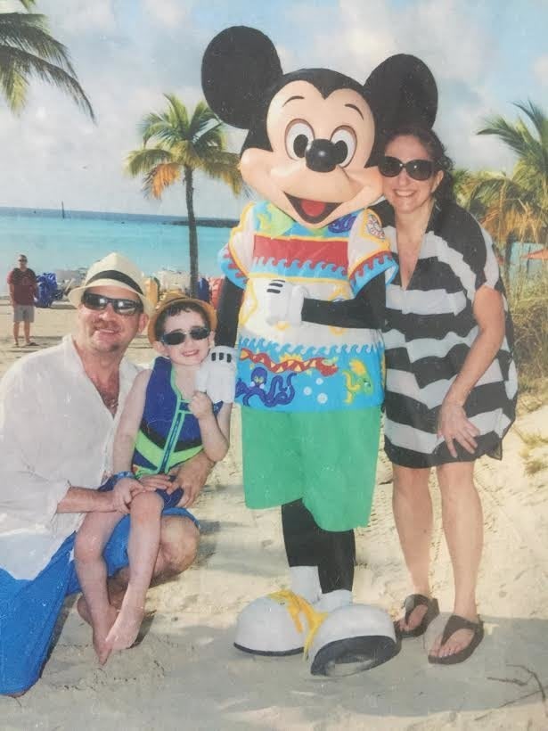 David with Nate and Heidi in the Bahamas in 2015.