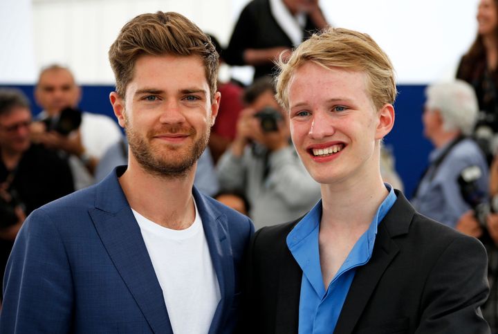 "Girl" was praised as "a stunning debut" for director Lukas Dhont (left) and star Victor Polster.