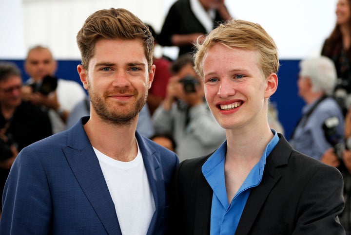 "Girl" was praised as "a stunning debut" for director Lukas Dhont (left) and star Victor Polster.