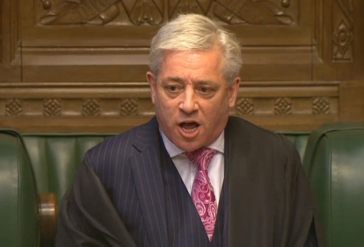 Commons Speaker John Bercow speaks in the House of Commons