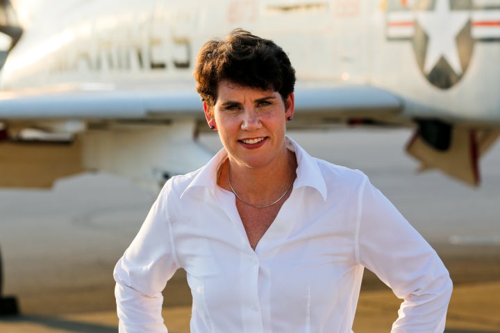 Retired Marine fighter pilot Amy McGrath trailed her Democratic primary opponent by 40 points in December. But her own intern