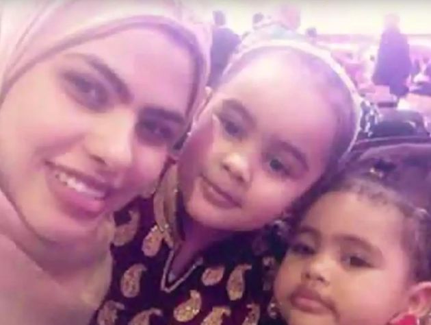 Rania Ibrahim with her daughter Fathia and Hania who also died in the fire