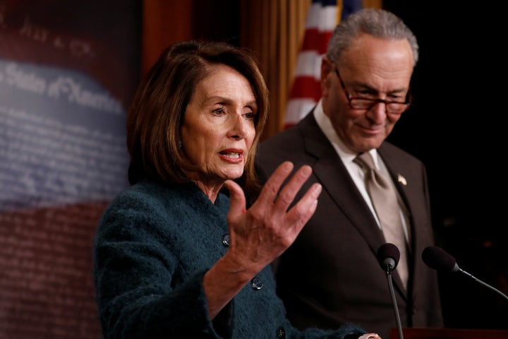 House Minority Leader Nancy Pelosi (D-Calif.) and Senate Minority Leader Chuck Schumer (D-N.Y.) rolled out an education funding plan at the Capitol on Tuesday.