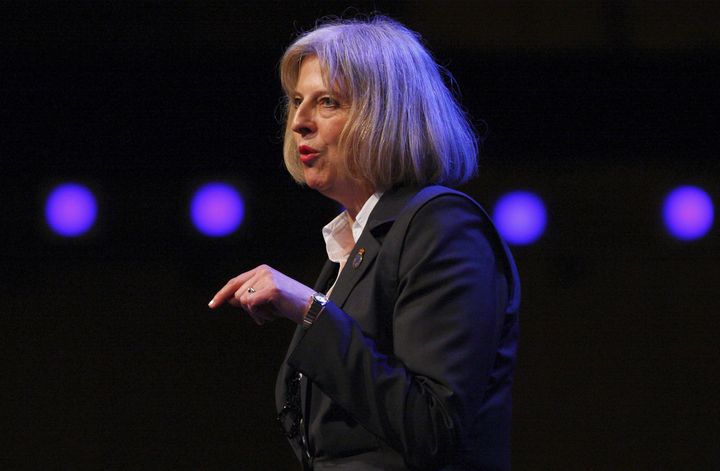 Theresa May received an angry response when she spoke at the Police Federation Conference as Home Secretary 