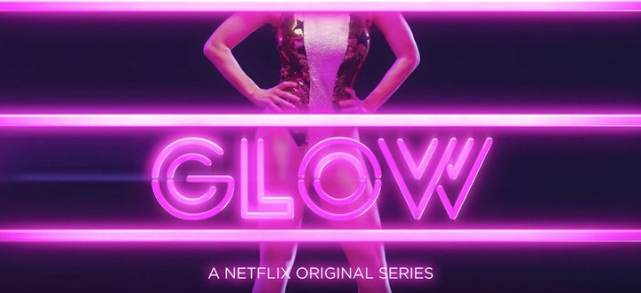 A particularly unique font for the Netflix show, "Glow."