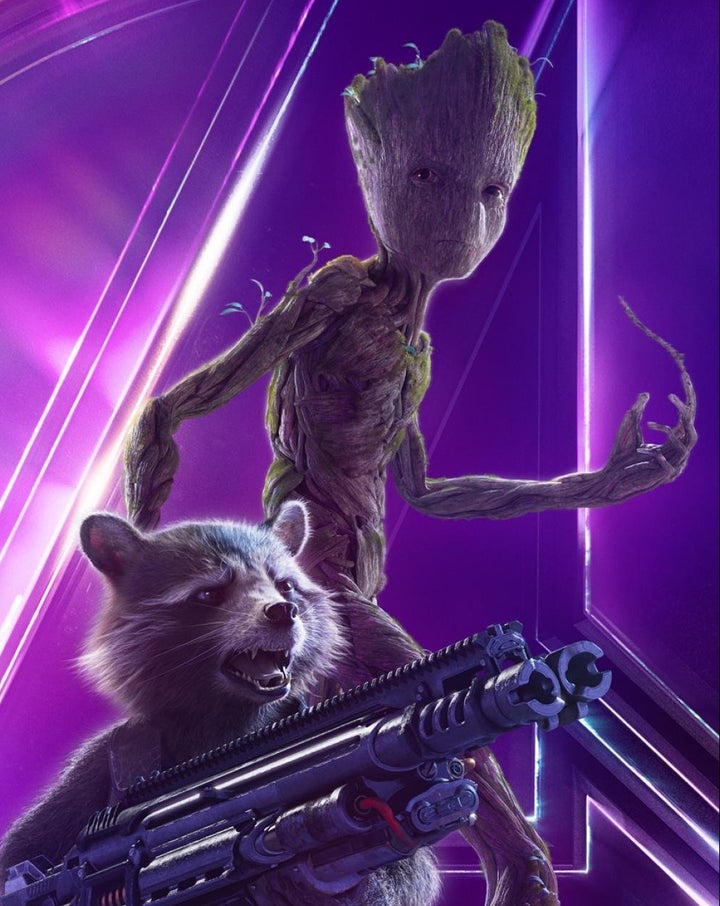 Rocket and Groot poster for "Avengers: Infinity War."