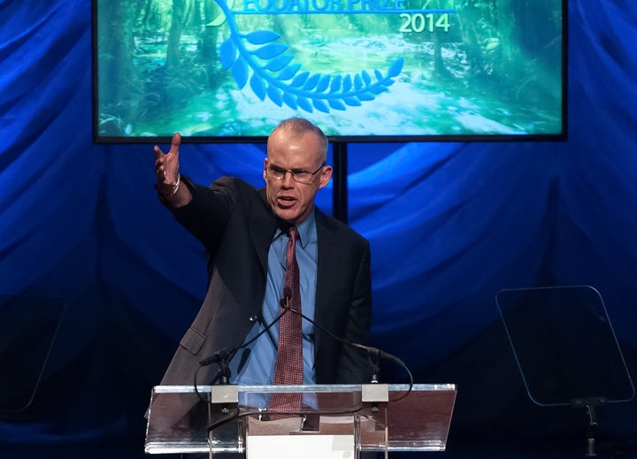 Environmentalist Bill McKibben speaks during a United Nations Equator Prize Gala in 2014 in New York City. 