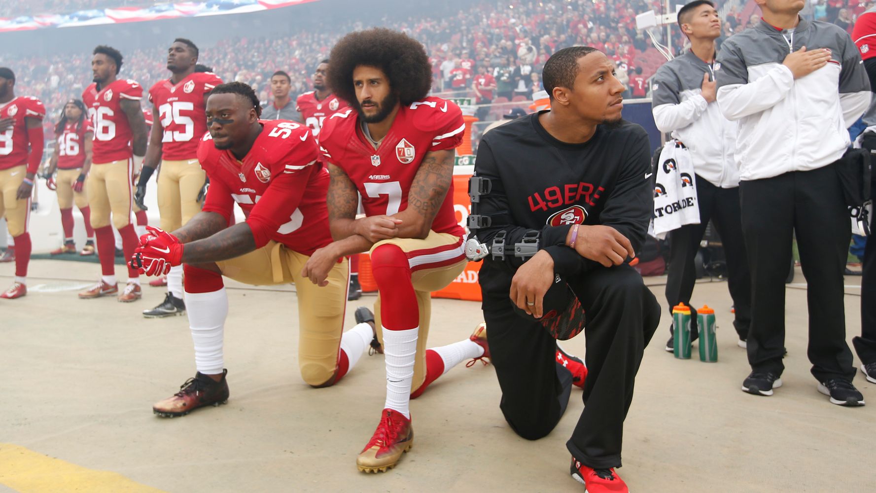 NFL bans on-field kneeling during the national anthem