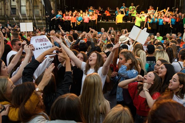 Manchester held a special vigil for the victims on the first anniversary of the attacks