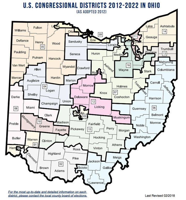 The ACLU says Ohio's congressional map violates the Constitution because it deprives Democrats of the ability to elect a candidate of their choice and treats them differently from Republicans.