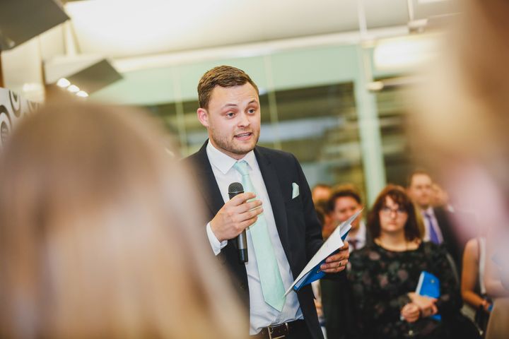 Tory MP Ben Bradley speaks at the launch of a new pamphlet from the Centre for Policy Studies.