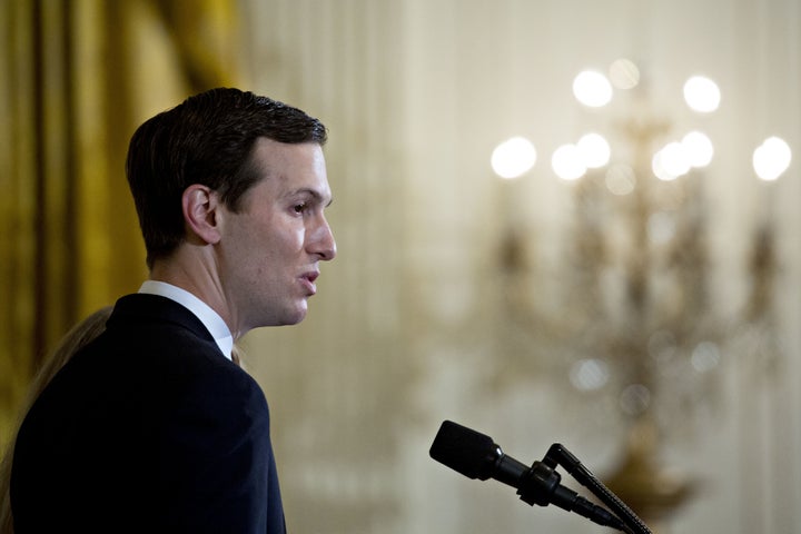 Jared Kushner, senior White House adviser, speaks during a prison reform summit on May 18.