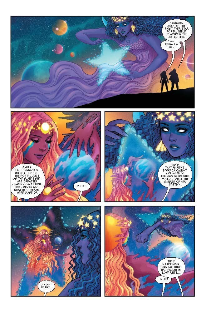 An excerpt from issue No. 7 of the America Chavez comic series. 