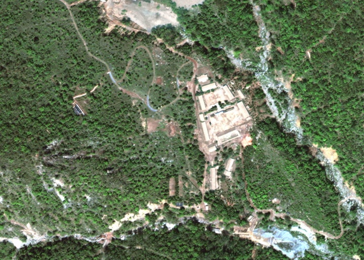 Satellite imagery shows North Korea's Punggye-ri nuclear test site on May 23.