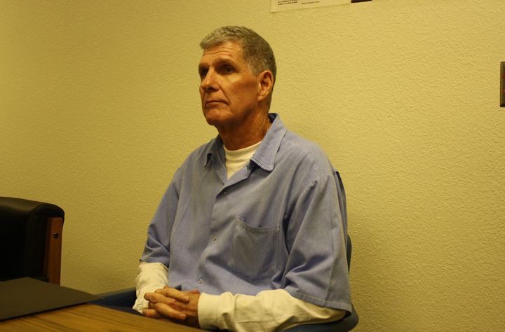 Lis Wiehl's candid photo of Tex Watson taken during his parole hearing Northern California’s Mule Creek maximum security prison in October 2016.