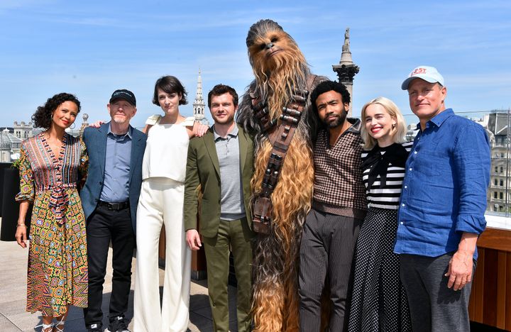 Thandie with the cast of 'Solo'