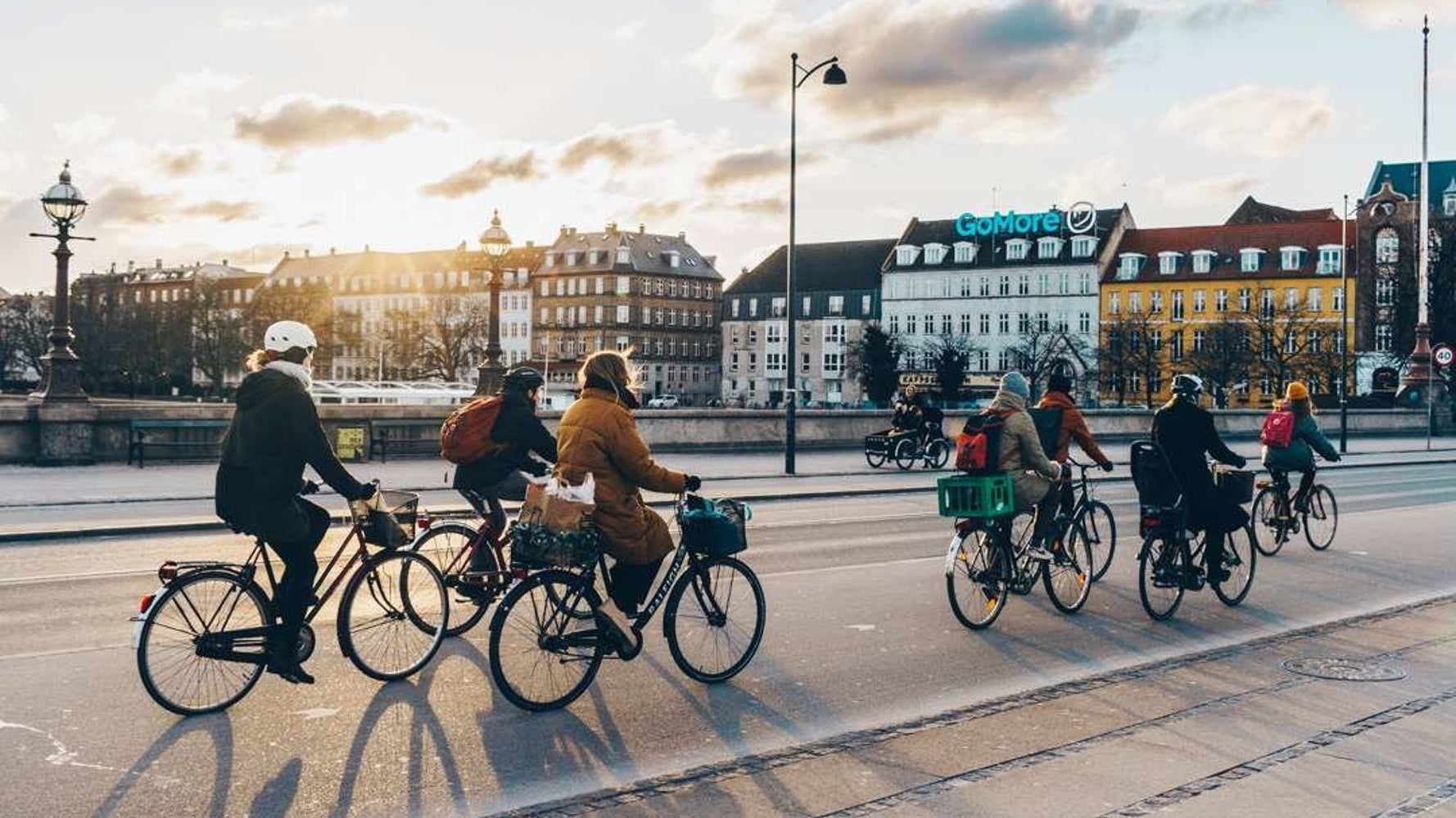 cyclists in the city