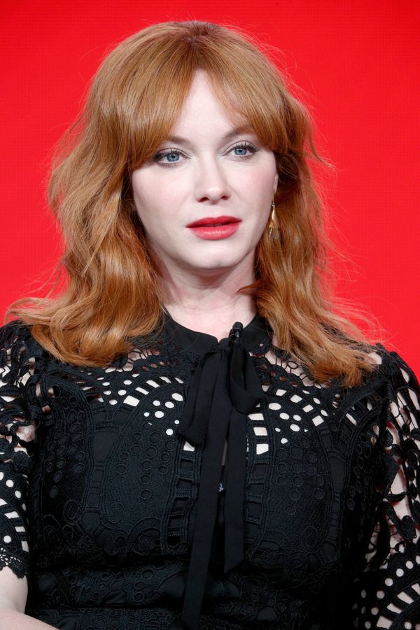 Christina Hendricks' tousled 'do with 