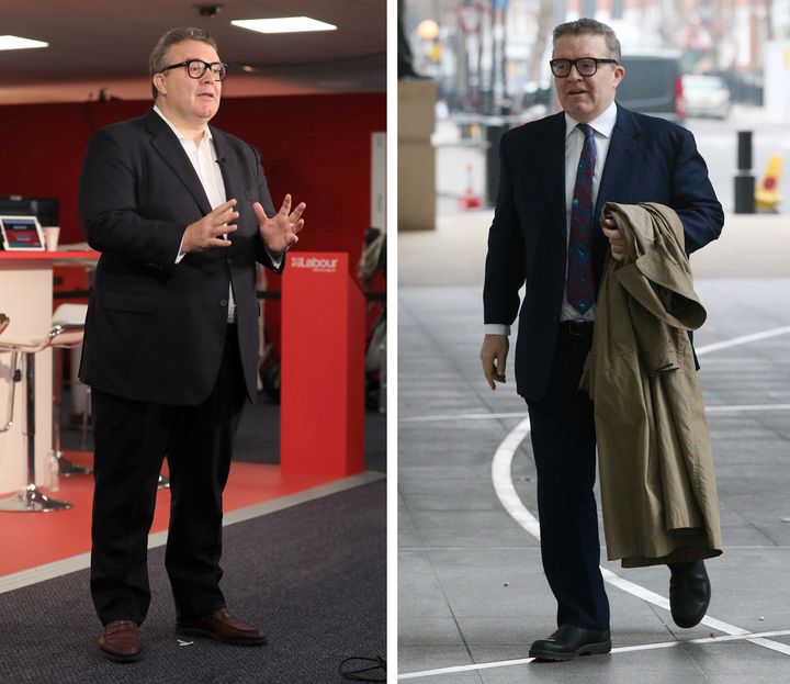 Before and after: Tom Watson says he has lost 39kg.