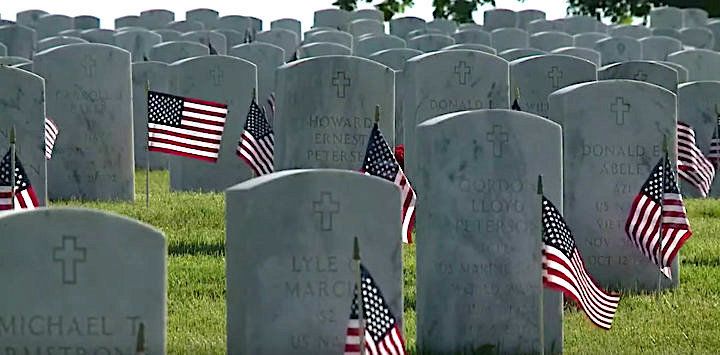 The nonprofit organization Flags for Fort Snelling raised more than $235,000 to place a flag at every headstone in Fort Snelling National Cemetery in Minnesota for Memorial Day.