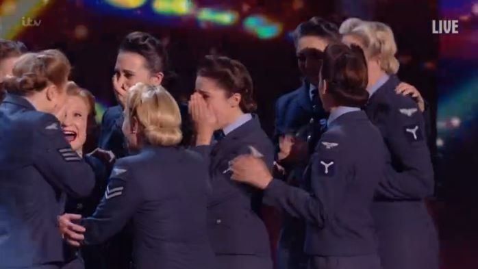 The judges voted to put the D-Day Darlings through to the final