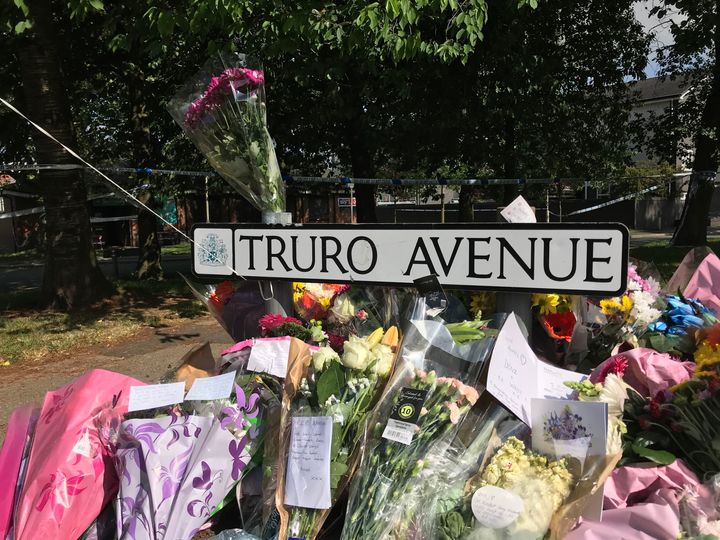 A man has been arrested on suspicion of murder after a black Audi A4 hit a number of people outside the Salisbury Club in Brinnington, Stockport, Greater Manchester on Sunday.