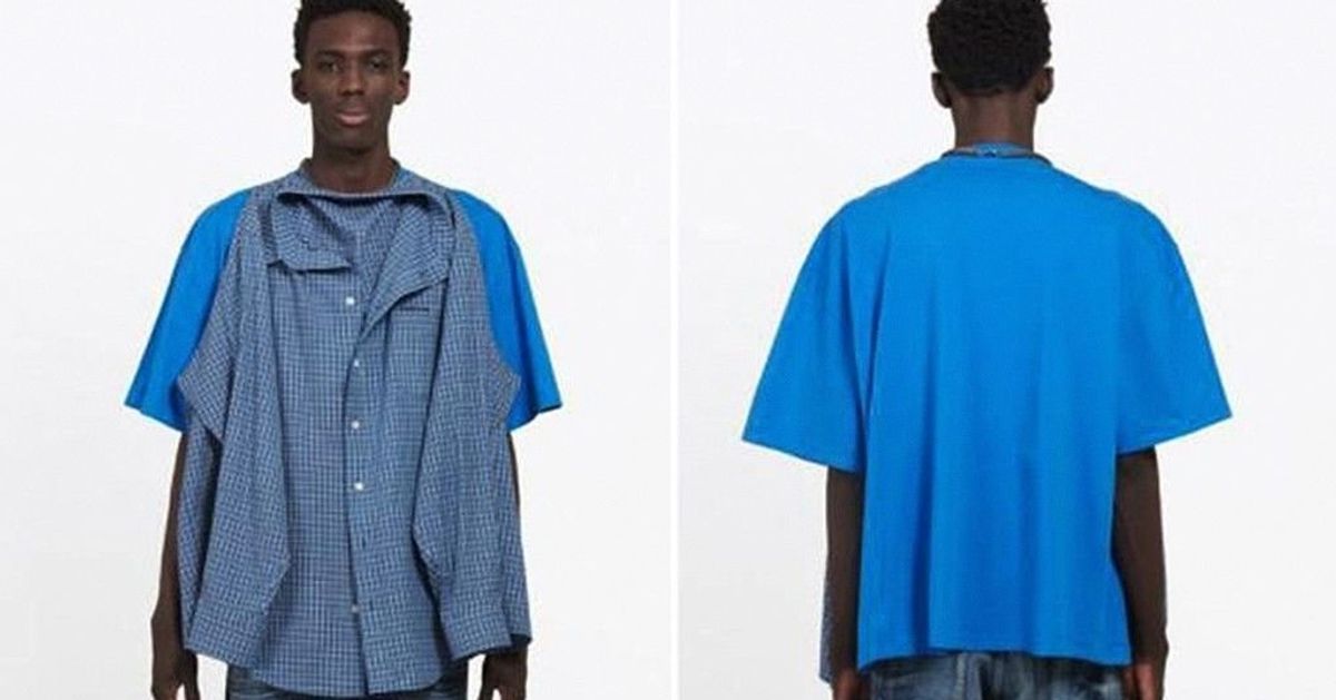 Balenciaga Is Selling A Shirt With A Shirt Attached To It For $1,290