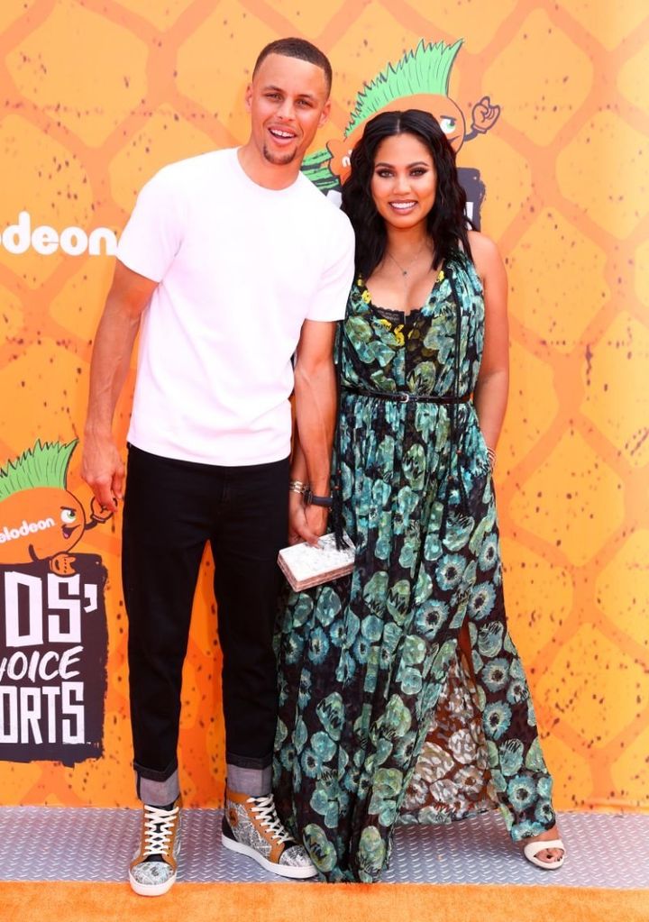 Ayesha Curry, the wife of NBA star Stephen Curry, says she was jostled by a fan while eight months pregnant. 