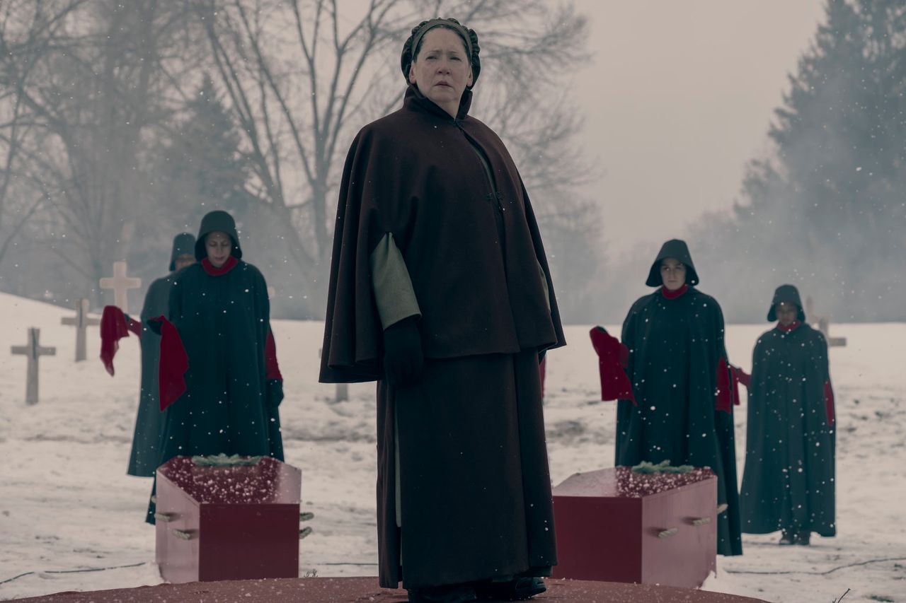 Aunt Lydia, played by Ann Dowd, in "The Handmaid's Tale."