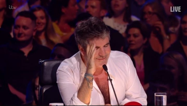 Simon Cowell shortly after the incident