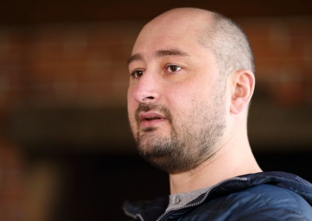 Russian journalist Arkady Babchenko at an interview in Kiev in November 2017 