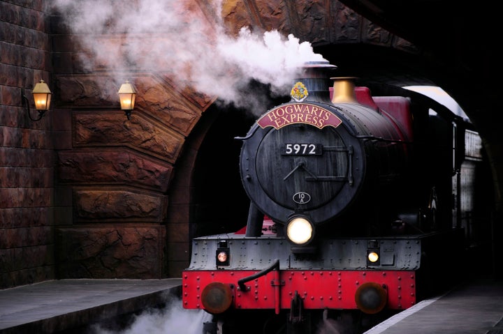 The Hogwarts Express train features different experiences depending on the direction you're traveling. 