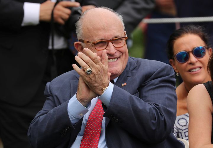 Rudy Giuliani was loudly booed at a Yankees game on Memorial Day -- which happened to also be his birthday.