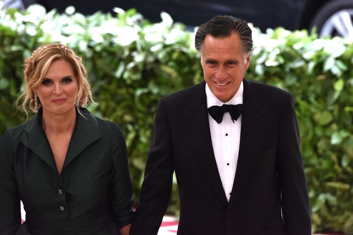 Ann and Mitt Romney at the Metropolitan Museum's Costume Institute Gala.