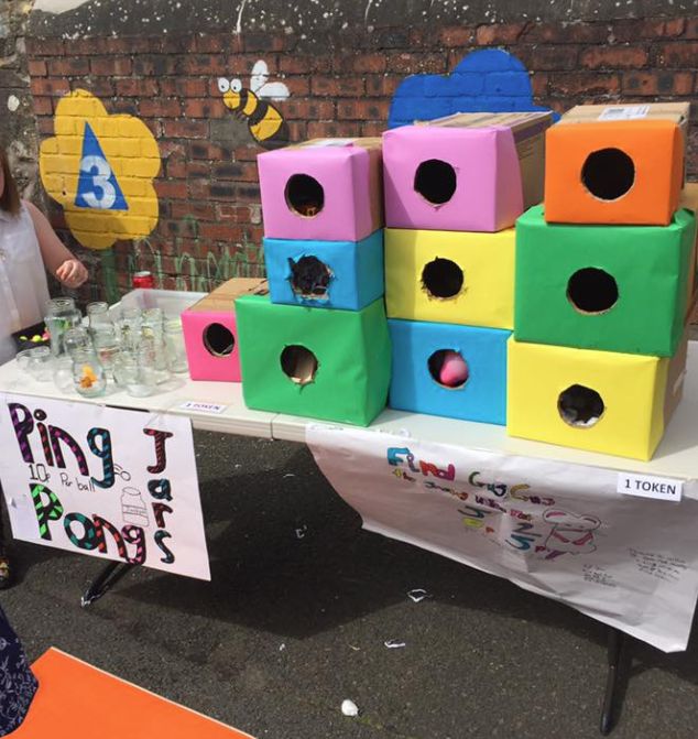 A stall at Marksbury Primary School's summer fair in 2017. 