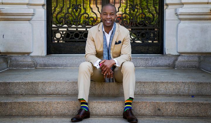 Former NFL player and LGBTQ and feminist activist Wade Davis. 