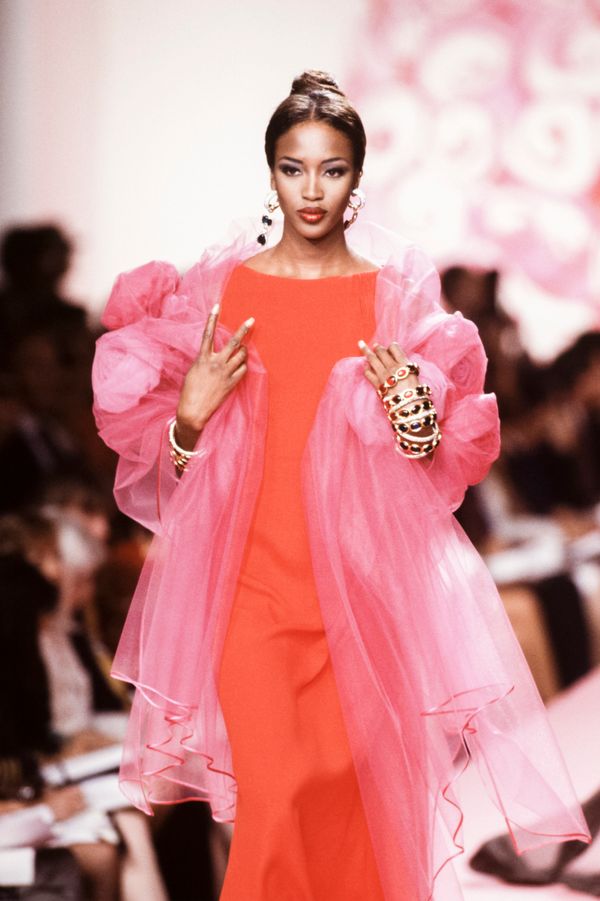 Walking in the Valentino fall/winter show in Paris.