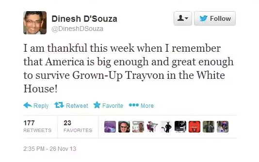 Dinesh D'Souza being racist.