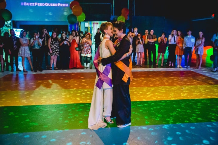 A scene from the inaugural Queer Prom in Hollywood last year.