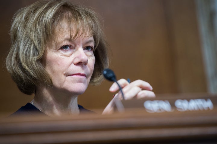 Tina Smith took over the Senate seat fellow Democrat Al Franken gave up earlier this year. She now seeks to hold the job in November's election.