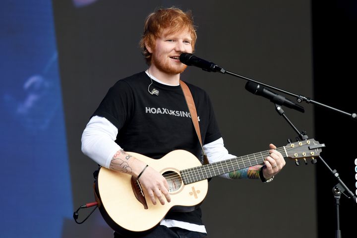 Ed Sheeran missed the ceremony as he's currently on tour