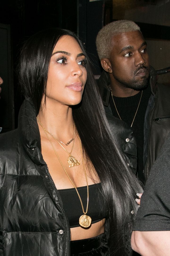 Kim and Kanye in New York last year