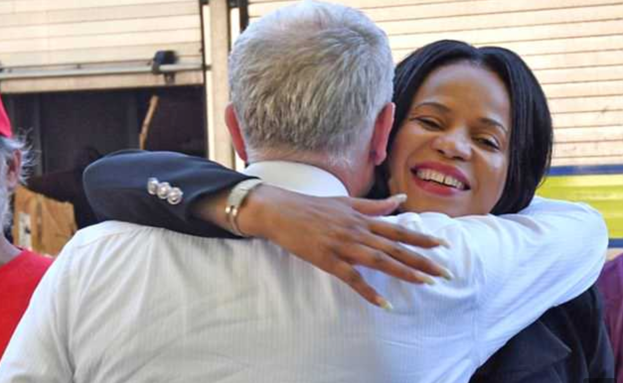 Jeremy Corbyn and Claudia Webbe